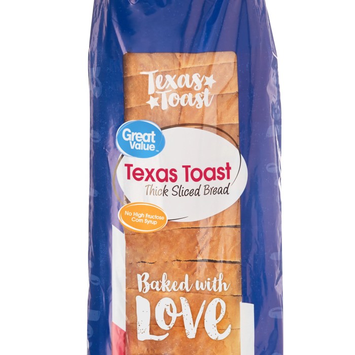 Texas toast nutrition facts