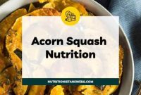 Squash acorn nutrition